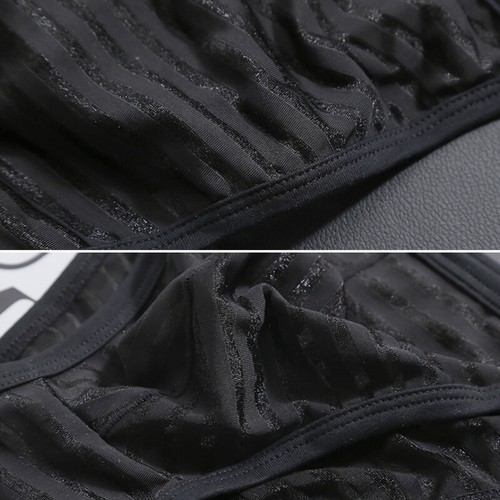 Sexy Herren Gestreift Unterwäsche Tanga Netz Schier Spitze Tasche G-String Sl ⭐ - Bild 10 von 21