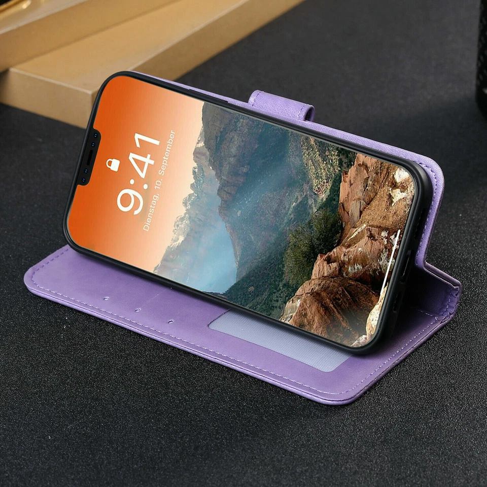 Women Leather Wallet Phone Case For iPhone 15 Pro Max 14 13 11 12 XR XS 87Plus - Image 4 of 4