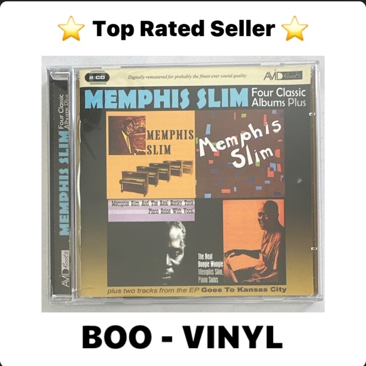 Memphis Slim : Four Classic Albums Double Cd Album Piano Blues NM / NM