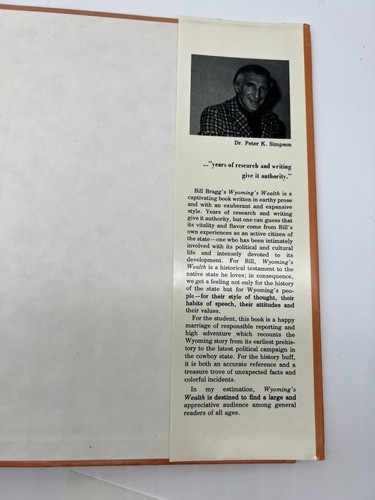 Wyoming's Wealth A History Of Wyoming Signed Bill Bragg 1976 Review Copy Letter - Picture 17 of 18