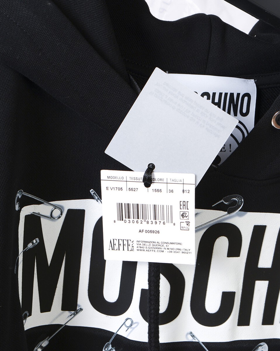 Moschino Sweatshirt Hoodie Cotton Woman Black V17055527 1555