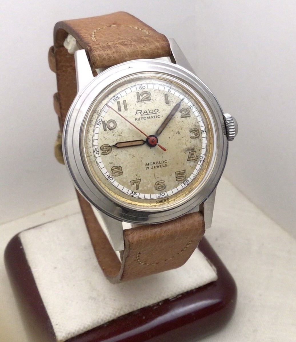 当時物ATLAS社RADO WATCH広告オイルライター☆ヴィンテージ日本