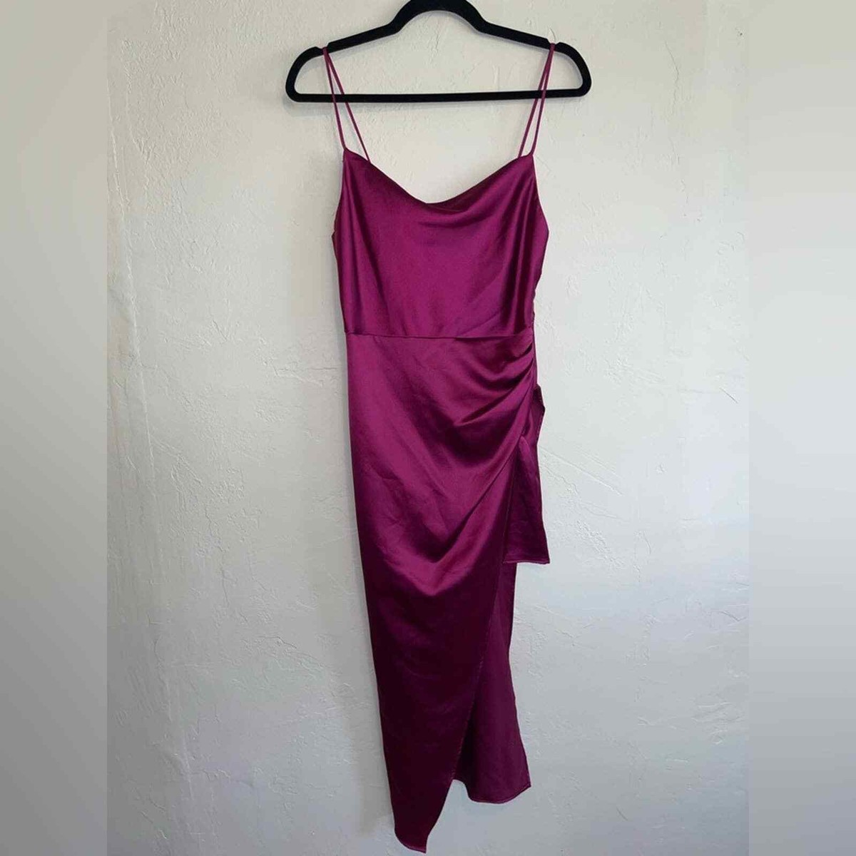 asymmetrical slip dress zara Taya Asymmetrical Slip Dress S main image 1