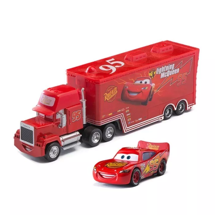 Original Disney Pixar Cars 3 Transforming Lightning McQueen Stunt Slide  Track Toy Children Boy Birthday Gift