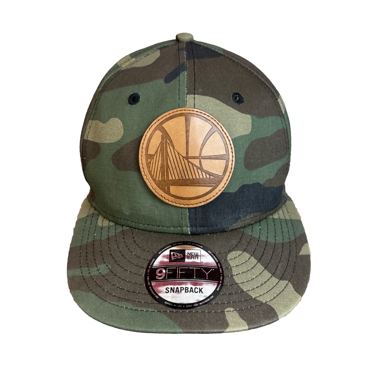 Golden State Warriors Hat Cap New Era SnapBack Camo Print Ne