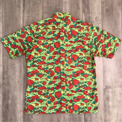 BAPE psyche camo short sleeve shirt A Bathing Ape Size L | eBay