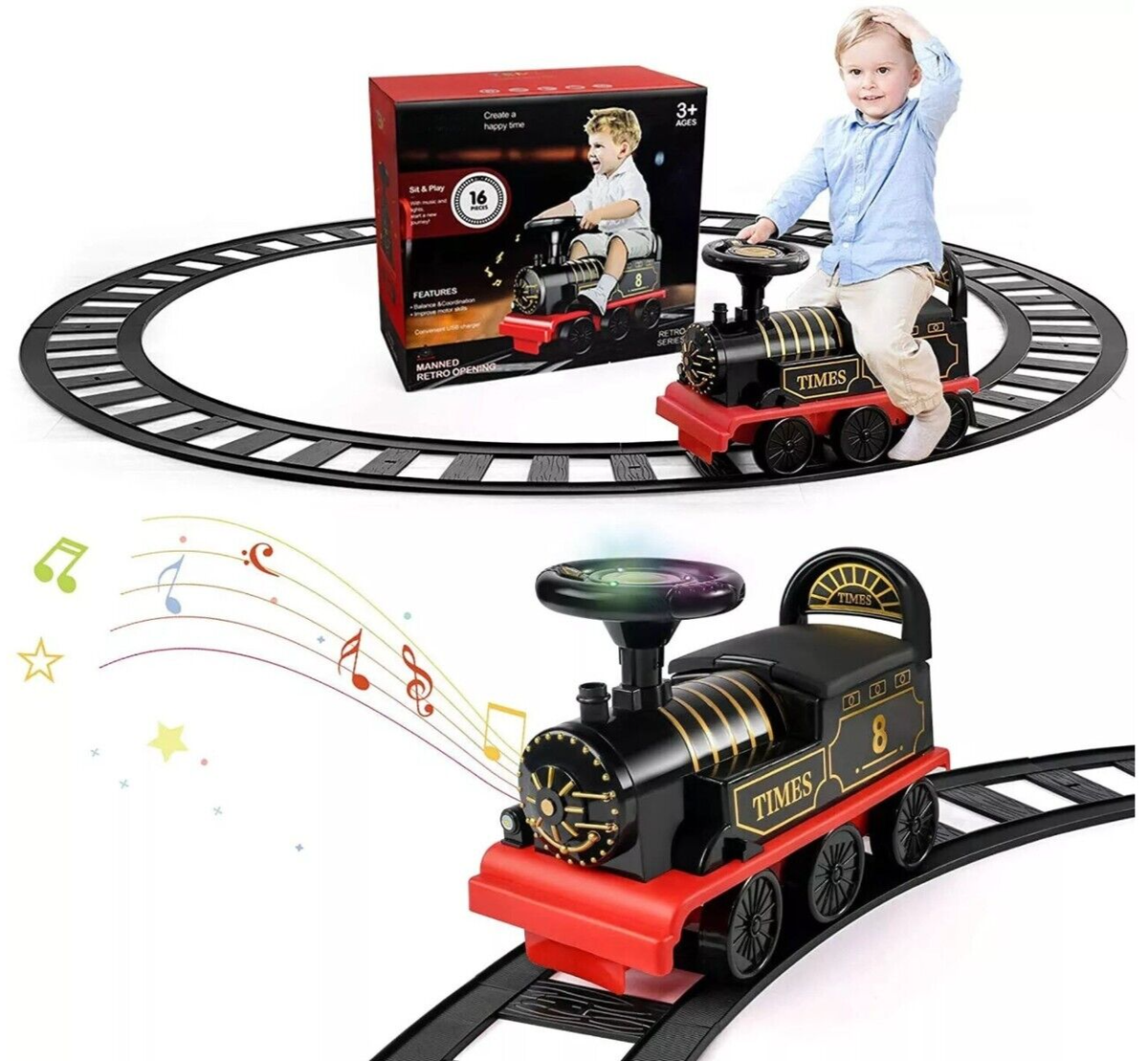 Peg Perego Kids Ride On Train Set Ride On Train And Track For
