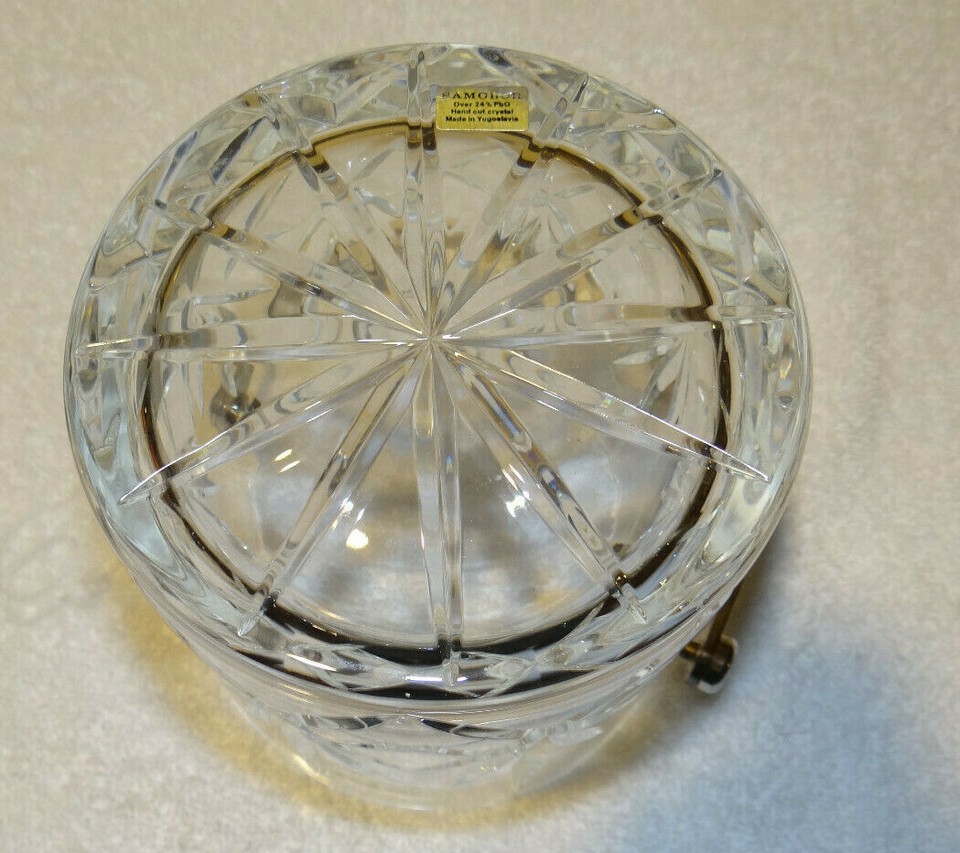 Royal Limited Crystal 5.5" Tall Ice Bucket with Handle eBay