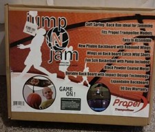 Jump N Jam Propel Trampoline Basketball Hoop