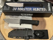 Cold Steel Master Hunter Fixed Knife 4.5 CPM-3V Steel Blade Black Kray-Ex 36cb