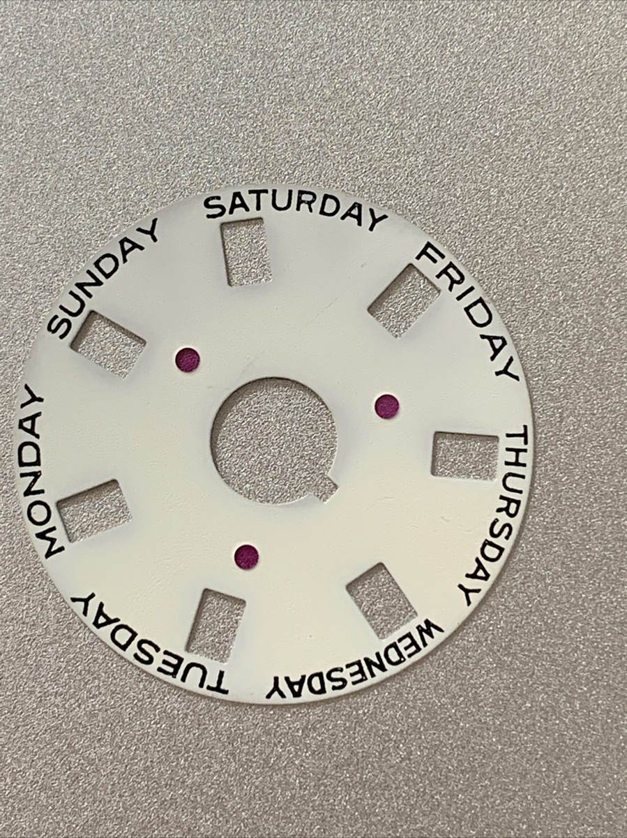 勝利の楽士　英語版　4枚セット Rolex Watch Factory Day Wheel Disk 18038 English White (MOP