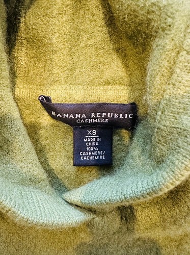BANANA REPUBLIC Hoodie Kid’s XS Green Sweater 100% Cashmere Pullover Sweatshirt - Picture 2 of 8