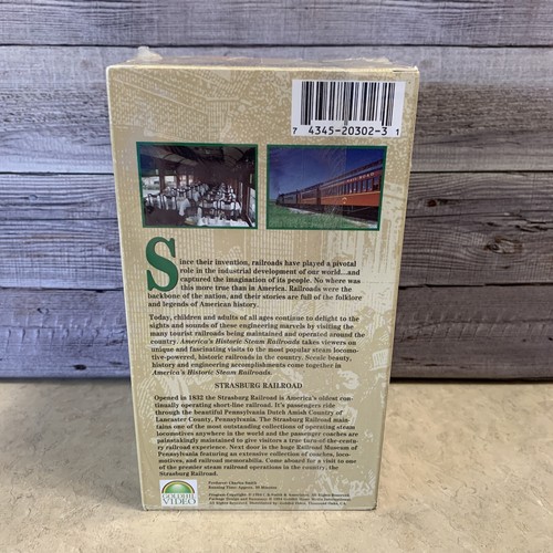 New Sealed America's Historic Steam Railroads Box Set 3 VHS Tapes Goldhil Video - Picture 2 of 4