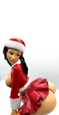 HOLIDAY GIFT GIVING SALE SANTA'S BRUNETTE BOBBLE CUTIES