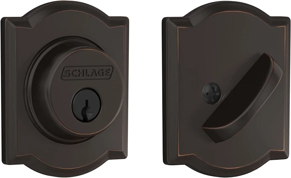Schlage Single Cylinder Keyed Entry Grade 1 Deadbolt, B60N CAM