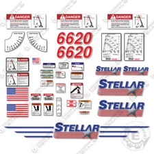 Fits Stellar 6620 Decal Kit Full Safety Stickers with Logos - 3M VINYL! 