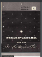 Marantz 105B AM FM Stereophonic Tuner Service manual 19 pages comb bound