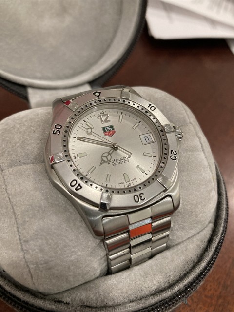 Tag Heuer 2000 â WK1112 Classic Professional Watch Mens Silver 37mm for sale online | eBay