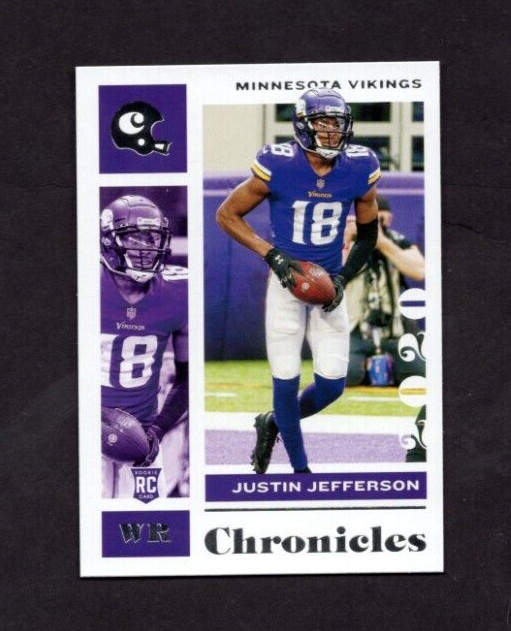 2020 Panini Chronicles Rookie Justin Jefferson Minnesota Vikings RC #62