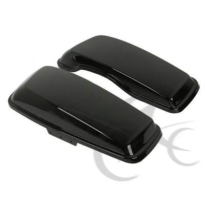 Vivid Black Hard Saddlebag Lids Fit For Harley Touring Road Street Glide 14-2024