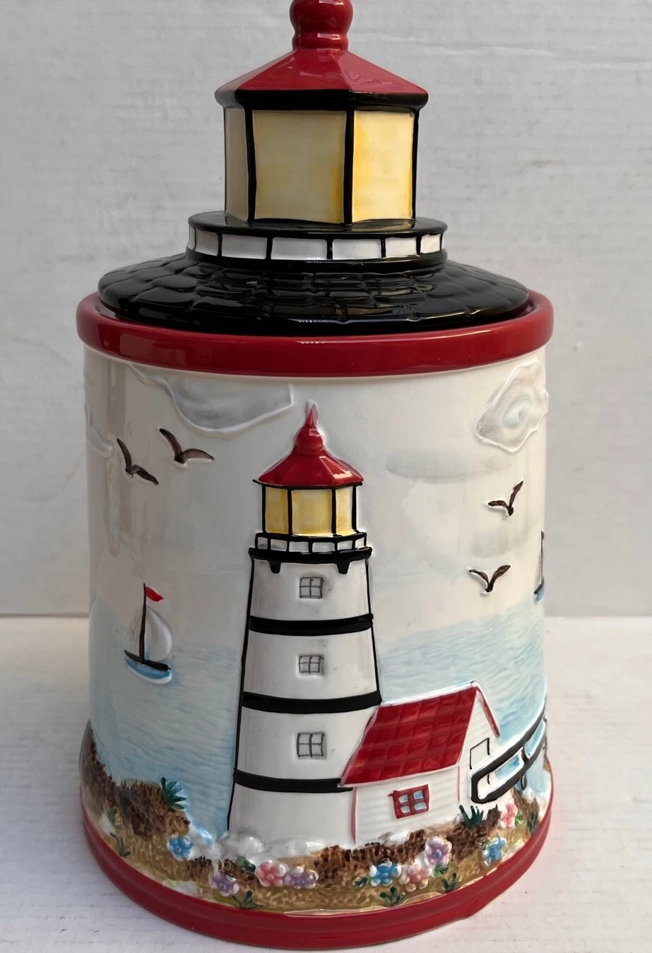 Lighthouse Ceramic Cookie Jar Canister
Opens in a new window or tab