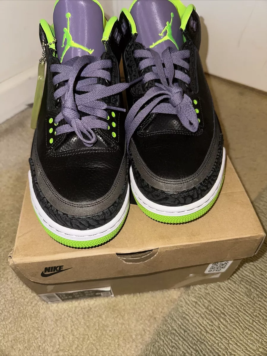 2013 Nike Air Jordan 3 Retro Joker Electric Green Size 11