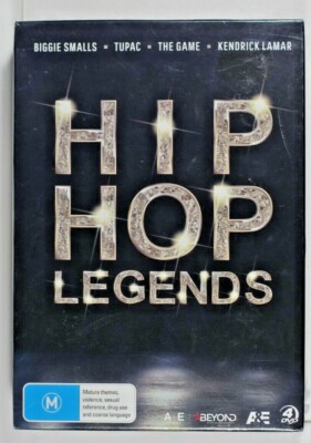 Hip Hop Legends - Tupac, Biggie Smalls : 4 DVD Set Region 4 New Unsealed