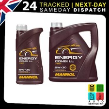 Image of ENGINE OIL MANNOL 7907 Energy Combi Longlife (LL) 5W-30 C3 6L FOR VW BMW LL-04