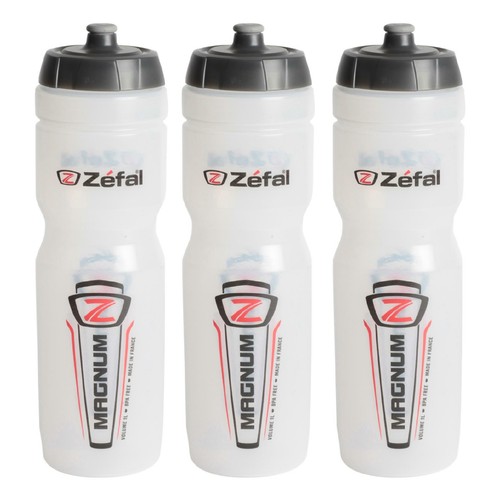 3 x Zefal Magnum Plastic Bottle in 