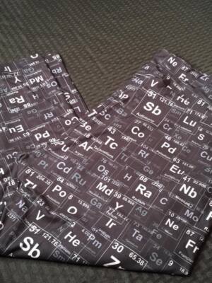 New Periodic Table TC/Plus Size Capri Leggings Size 12-20 FREE SHIPPING! 