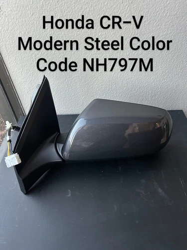 NEW STEEL GRAY mirror fits 15-16 Honda CR-V  LX EX Driver Left Non heated