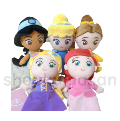 New Disney Princess Red Cheeks Fluffy Plush Toy 5sets Japan | eBay