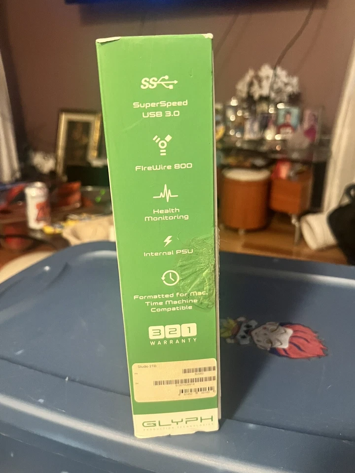 Glyph Technologies Firewire 800  2TB Professional External Hard Drive USB 3.0 - Image 2 of 4