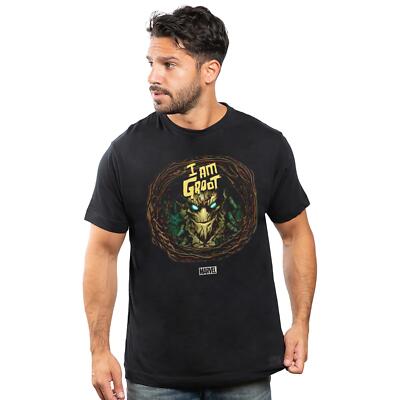 Marvel Mens T-Shirt Guardians Of The Galaxy I Am Groot Top Tee S-2XL Official