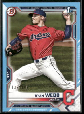2021 Bowman Draft #BD-57 Ryan Webb Sky Blue /499