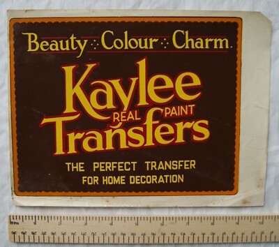 c.1950/60s Kaylee Real Paint Transfers - Advertising Transfer
