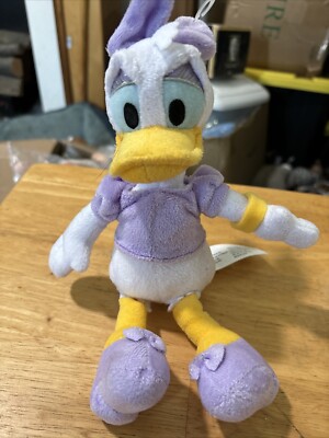 Disney Daisy Duck Plush 12” Purple Dress Shoes and Bow