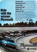 1966 RICHARD PETTY HEMI PLYMOUTH NASCAR Race Car DECORATIVE REPLICA METAL SIGN