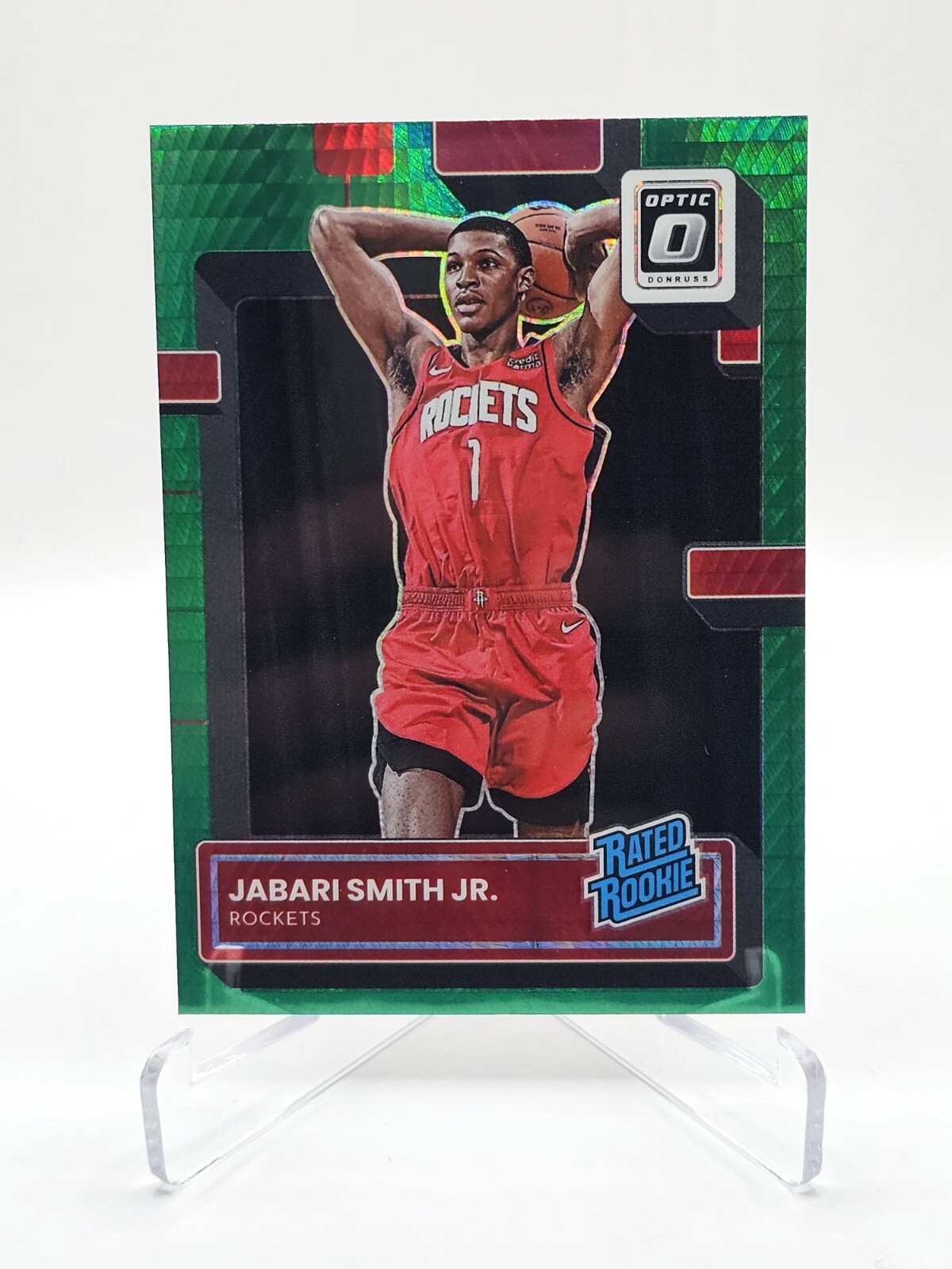 2022-23 Donruss Optic Hyper Green #240 Jabari Smith Jr. RR RC (A)