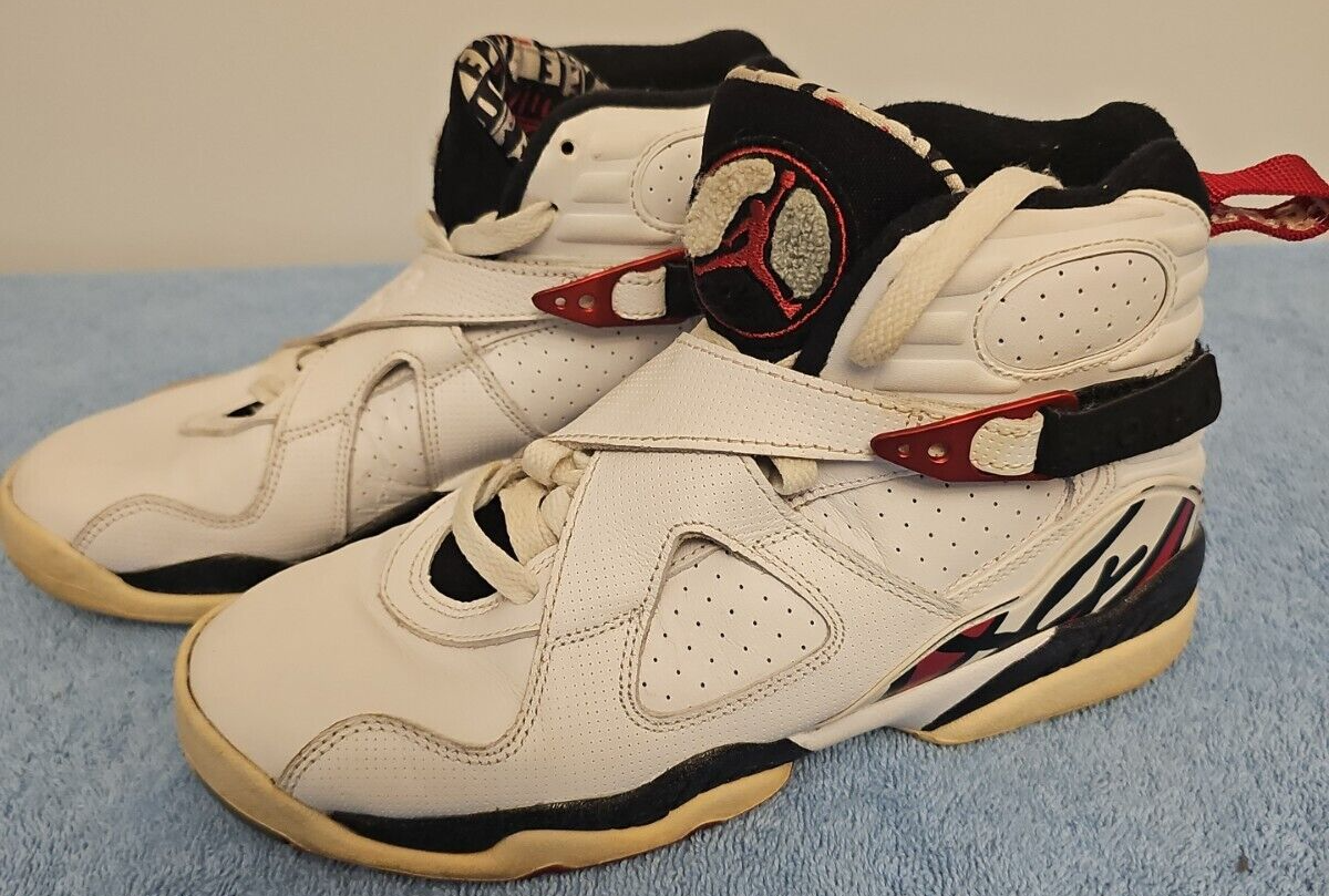 Nike Air Jordan Retro 8 Bugs Bunny White Black True Red 5.5Y | eBay