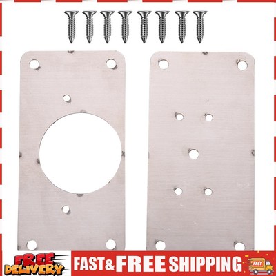 2pcs Hinge Repair Plate with Mounting Screw for Cabinet Cupboard Drawer Window S