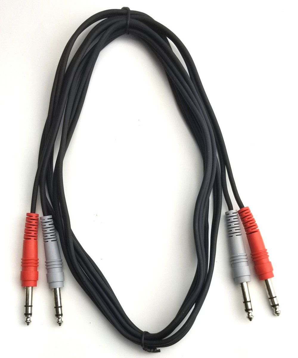 Cavo Audio Bilanciato TRS 1/4&Prime; Stereo &ndash; 10 Piedi / 3 Metri &ndash; NSS-10 &ndash; Nero