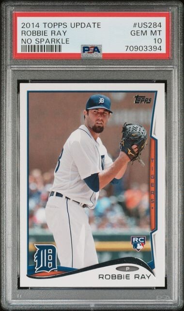 2014 Topps Update #US284 Robbie Ray RC-Rookie graded PSA 10 Gem Mint Pop. 18