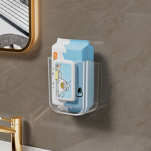 Wall Mounted Tissue Holder Kitchen Wipes Storage Box Container Dispenser #T - Picture 6 of 15