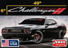 CHALLENGER  OR CUSTOM WORD WINDSHIELD Vinyl Decal Stickers graphics