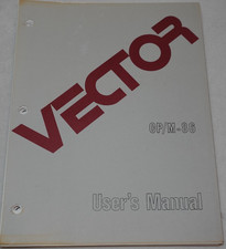 Vector CP/M-86 1983 Vector Graphic Computers Vintage Original User's Manual