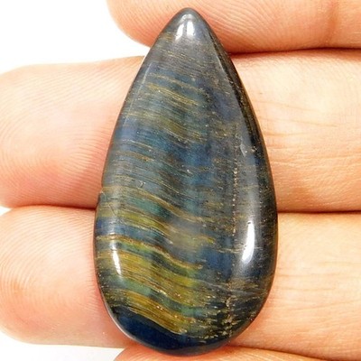 18,00Cts. 100% Natürliche Einzigartige Multi Tigerauge Birne Cabochon Loose...