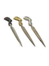 Handcrafted Pewter Nefertiti Letter Opener, Ancient Egyptian Desk Decor,