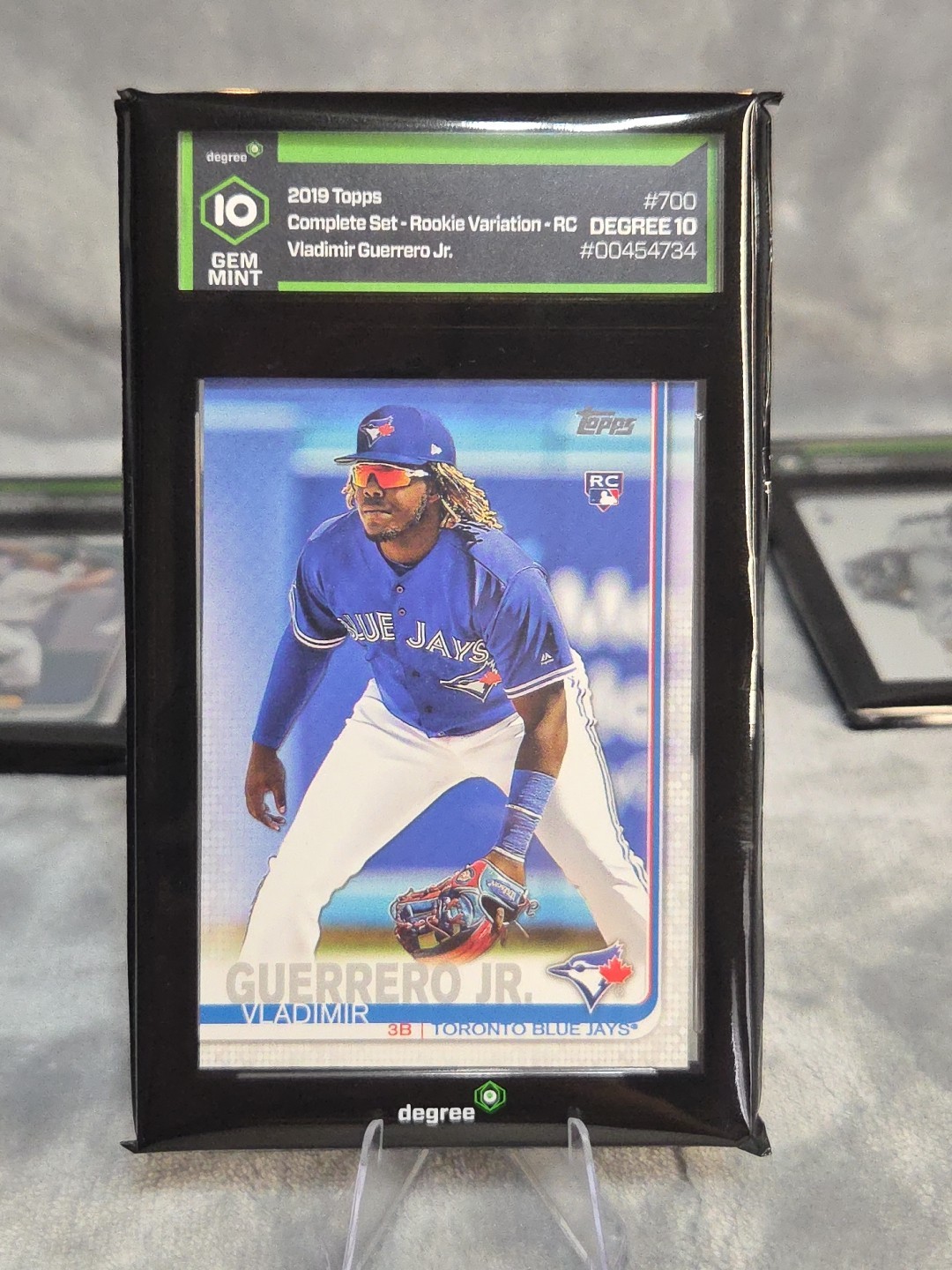2019 Topps Vlad #700 Vladimir Guerrero Jr Fielding Rookie Degree 10 RC BLUE JAYS view 1