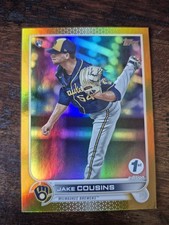 JAKE COUSINS 2022 TOPPS ROOKIE GOLD RAINBOW FOIL #20 MILWAUKEE BREWERS RC